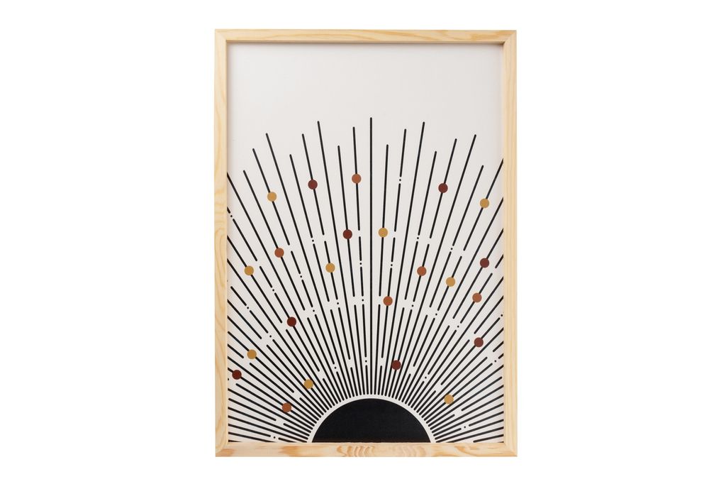 Falikép szett, 3 db, formák, szürke - barna - bézs, 50x70 cm - JAPANDI - Butopêa termék 2. képe